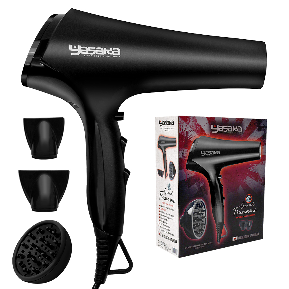 Secador de Pelo Profesional Grand Tsunami Con Difusor - BarberShop