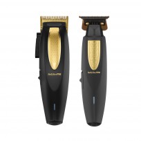 Kit Máquina De Corte + Trimmer Profesional Lithium FX Gold BabylissPro