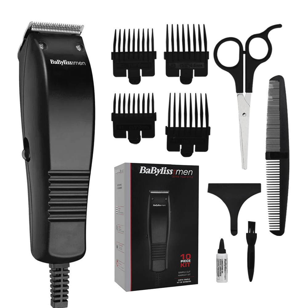 BaByliss For Men X - 10 cortapelos para cabello y barba